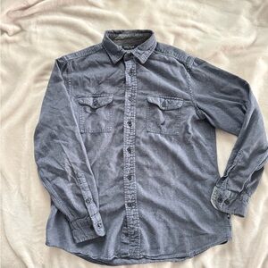 Nautica Men's Blue Casual Button-Down Shirt